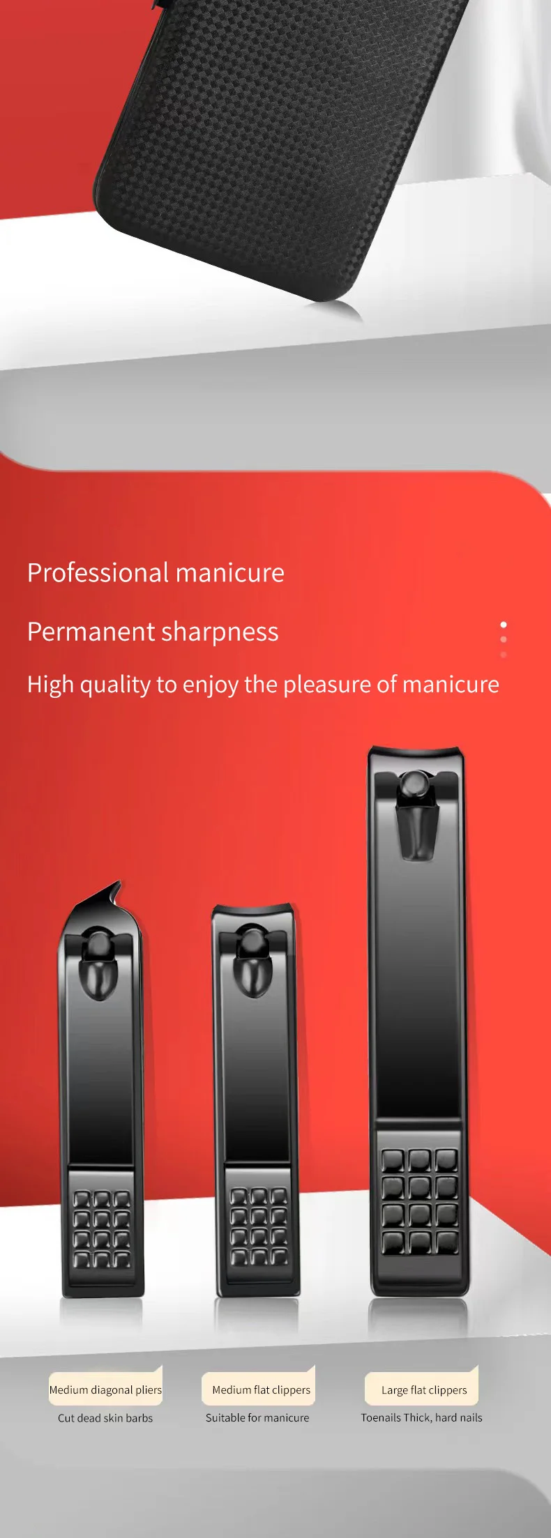 Nagelknipser-Set Praktische Schönheitswerkzeuge Nagelknipser Maniküre-Nagelschneider Pediküre-Messer Ohrschäl-Messer Nagel-Maniküre-Set – Detail 4