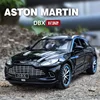 Diecast Car Model Of 1/32 Aston Martin DBX With Sound And Light Collective Miniature Voiture Children Boy Car Toy Gift Birthday 1