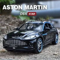 Diecast Car Model Of 1/32 Aston Martin DBX With Sound And Light Collective Miniature Voiture Children Boy Car Toy Gift Birthday 1