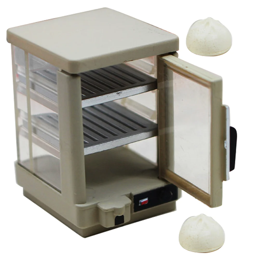 

Mini Bread Display Cabinet House Cupboard Decor Insulated Accessory Food Cabinets