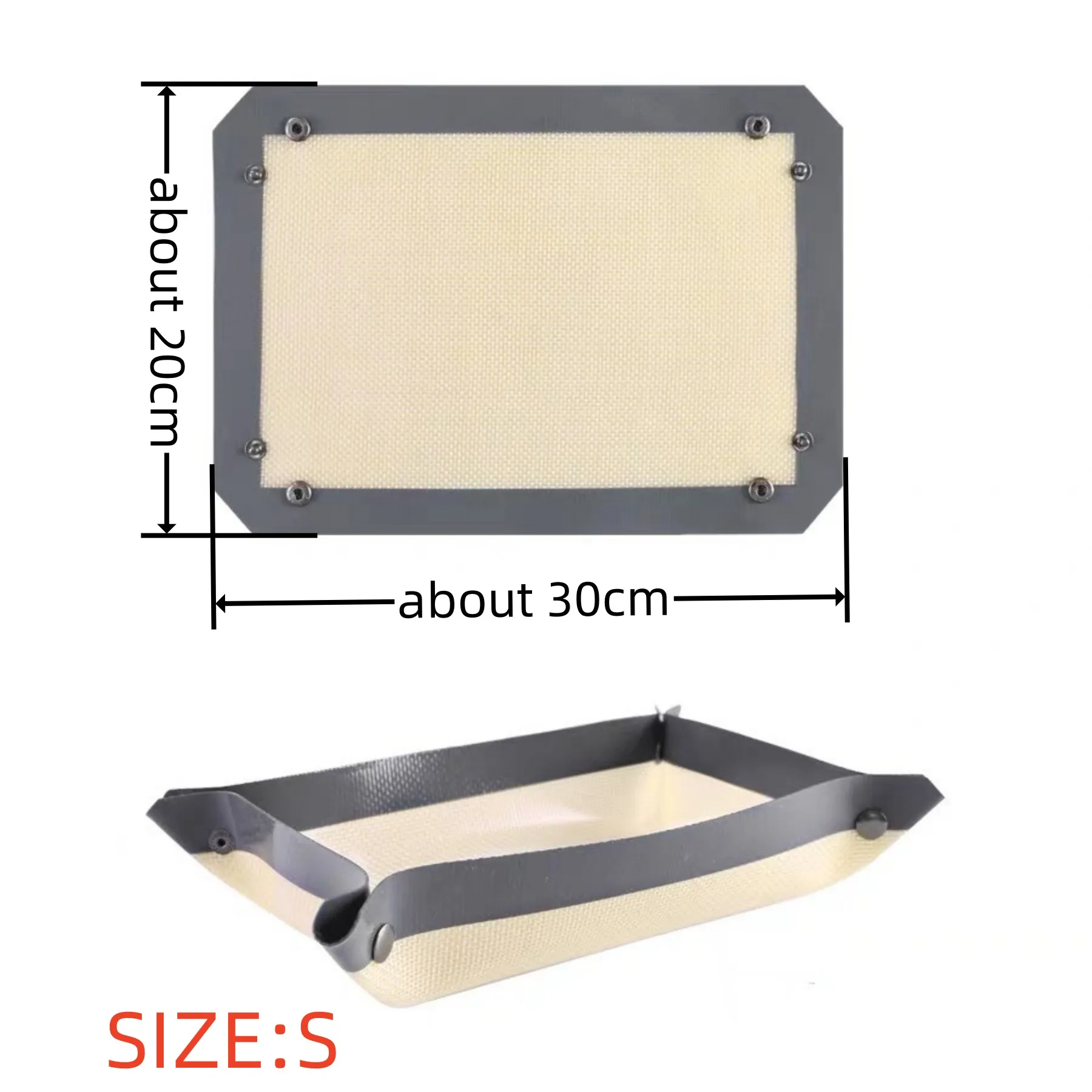 Thickened High-Temperature Resistant Macaron Cookies Roasted Chicken Grilled Fish Silicone Fiber Baking Tray Gift silicone baking tray