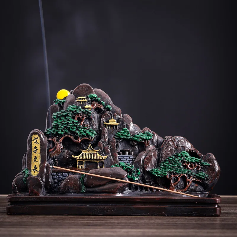 Waterfall Backflow Smoke Incense Burner Incensos Temple Decoration Zen Aesthetic Aroma Diffuser Encens Bruleur Home Decor