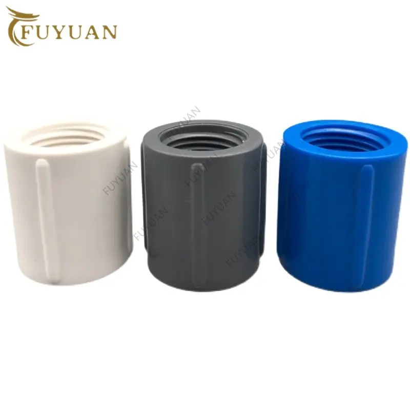 

1pc 1/2" 3/4" 1" Female Thread PVC Pipe Connector Garden Watering Fittings Irrigation System Water Tube Joint Aquarium Adapter