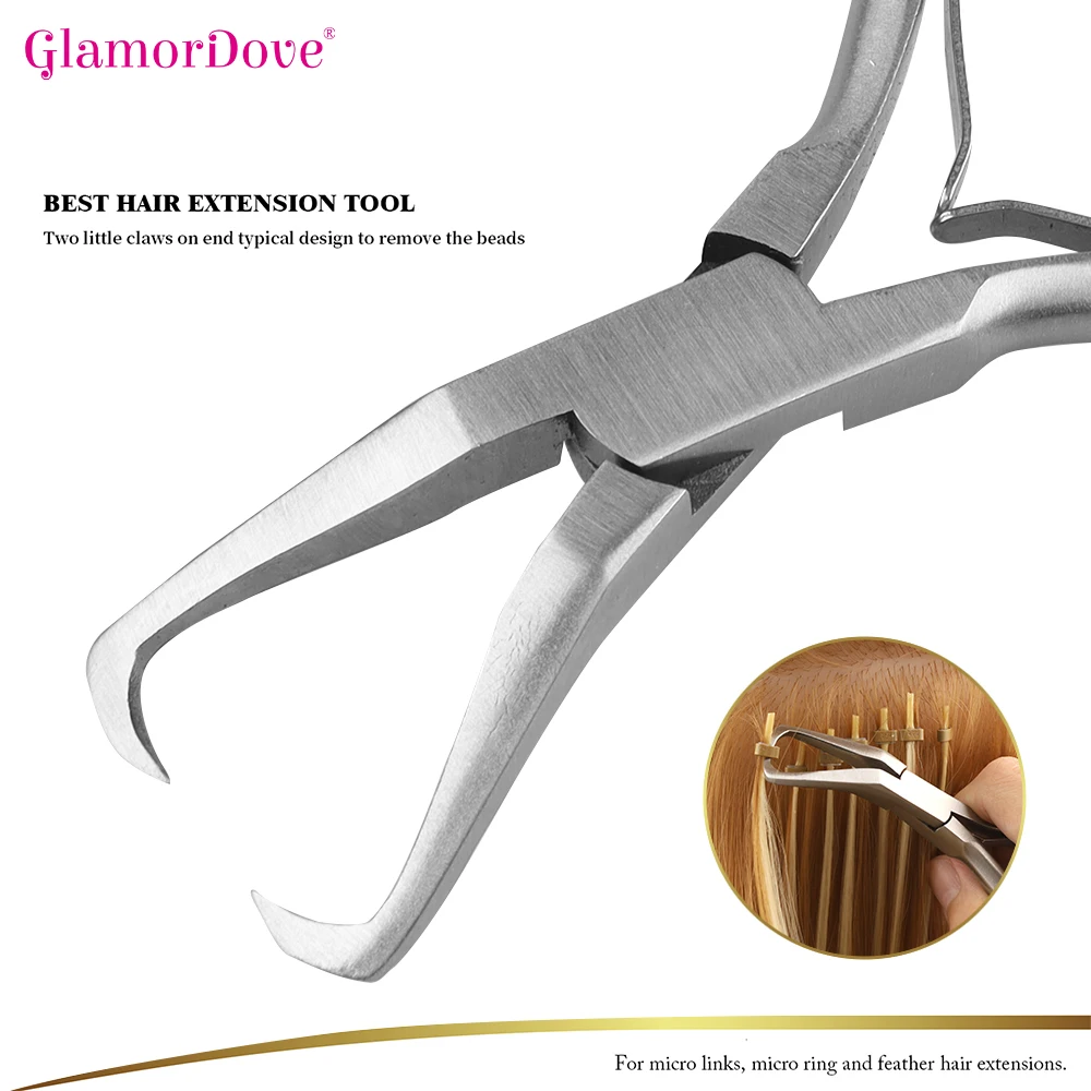 Hair Extension Plier Set Micro Ring Applicator Opener Plier Hair Loop Tool  Metal Hair clip Scissor for Weft Extensions - AliExpress