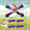 New 1-4 Players Frog Feeding Crazy Checkerboard Game - Exciting And Competitive Family Game For Single Multiplayer Team Players 3