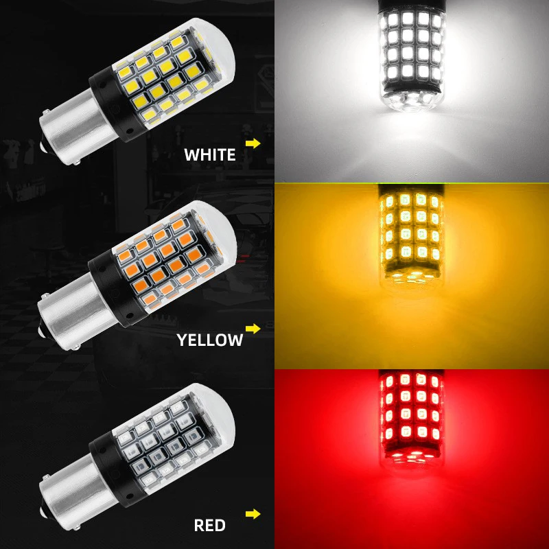 3157 LED ���� 54smd Canbus ���� ������ ���� ���õ�, 1156 BA15S P21W BAU15S PY21W 7440 W21W P21/5W 1157 BAY15D 7443, 2 ��