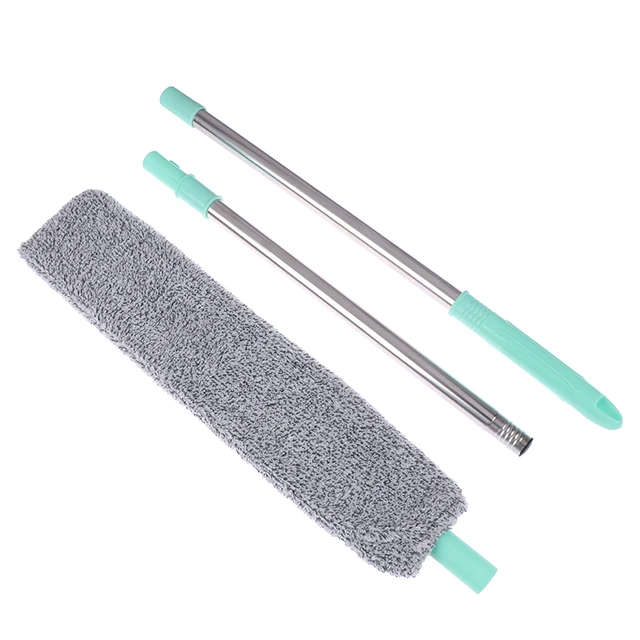 Brosse à poussière télescopique extensible, plumeau à long manche,  nettoyeur de poussière d'espace, balai, dépoussiérage, plume, poudre,  ménage, outils de livres - AliExpress