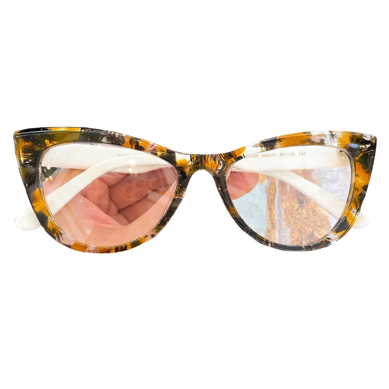 

Новые пикантные очки «кошачий глаз», женские прозрачные очки, брендовые дизайнерские винтажные прозрачные очки, оптическая оправа, анти-синие зеркальные очки