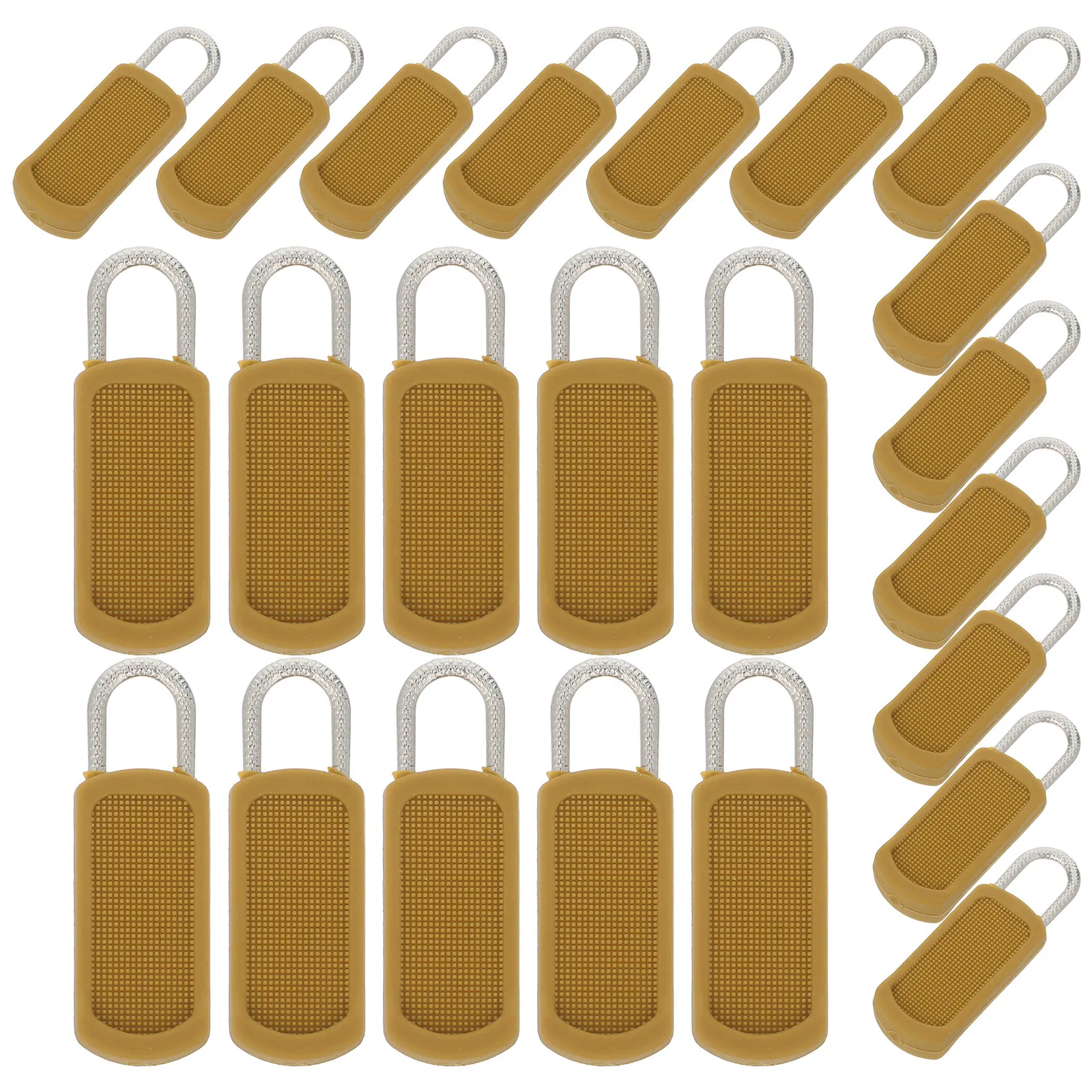 30Pcs 분리형 지퍼 풀 교체용 아연 합금 플라스틱 탭 의류 재킷 수하물 배낭 부츠 여행 가방 야외용