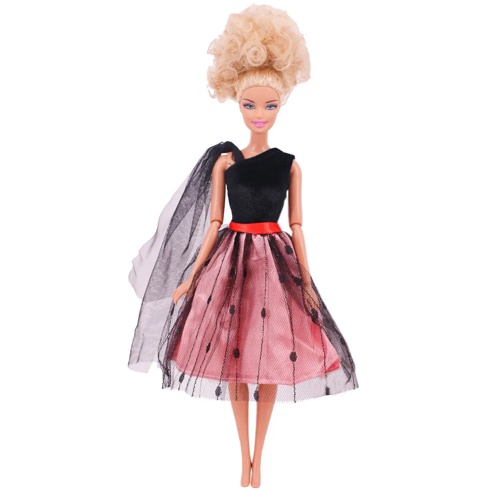 ForBarbies Dress Princess Skirt Doll Clothes for Barbies 11.8inch 30cm 1/3bjd Blythes Clothes Accessories Sequin Dress Girl's 6