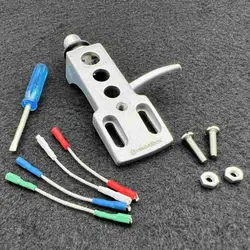 Universal Turntable Cartridge Headshell Stylus Holder for LP Vinyl Record Players (Silver)