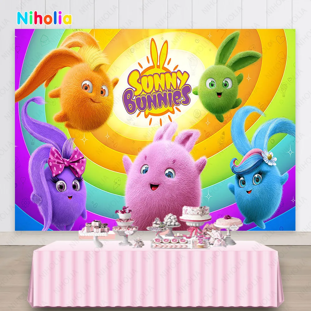5pcs/set Sunny Bunnies Plush Toy Stuffed Animal Rabbit Sleeping Cartoon  Plushie for Baby GirlsKid Newborn Children Birthday Gift