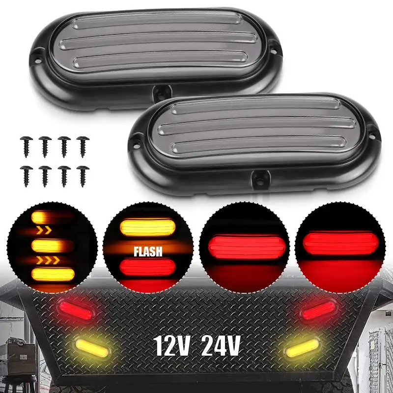 LEDTrailerTruckBrakeTailTurnSignalLights74ledFlashingtail