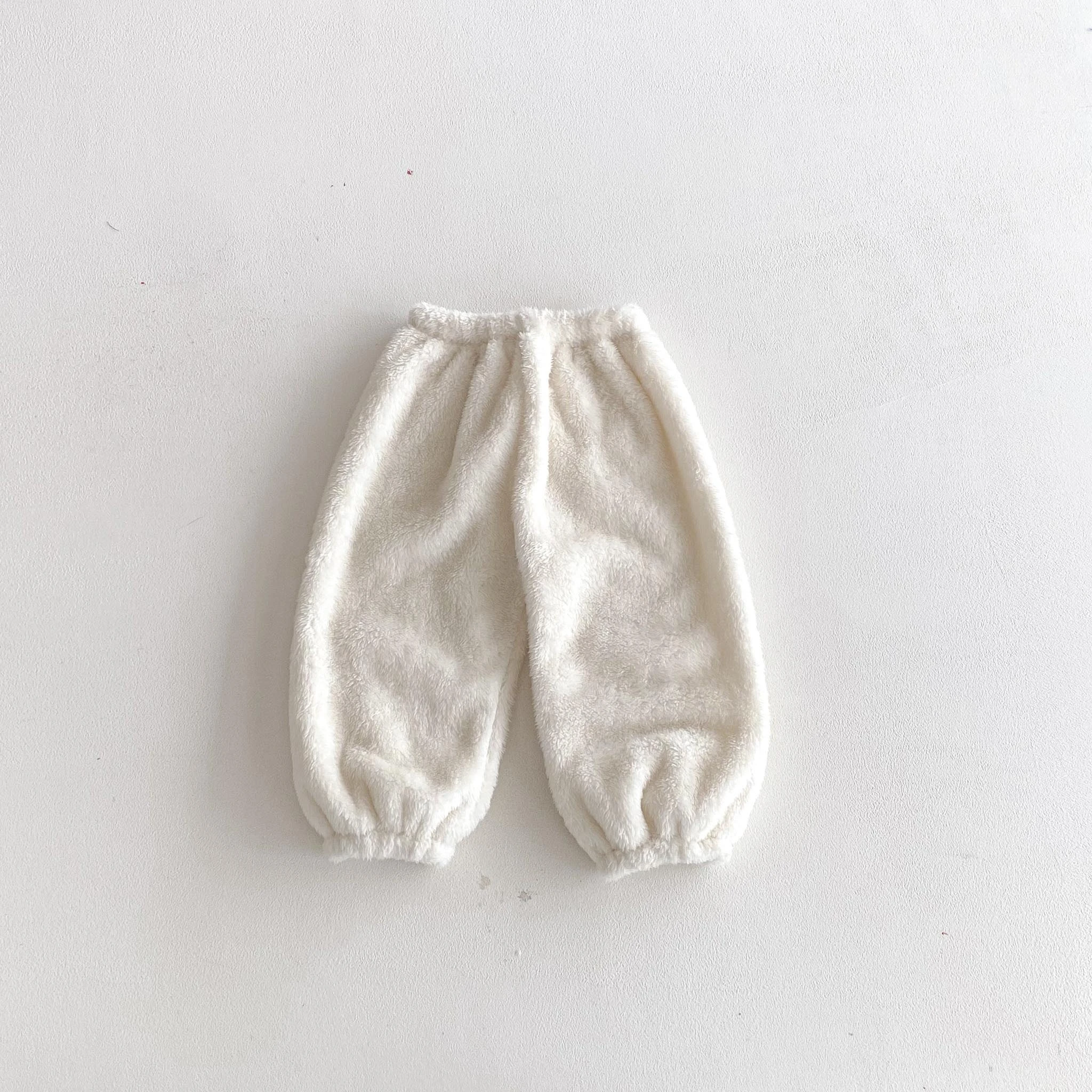 طفل الكورية نمط العصرية أفخم السراويل الشتاء الدافئة الصوف السراويل للجنسين بنين بنات موضة ملابس منزلية غير رسمية في الهواء الطلق بانت شعبية