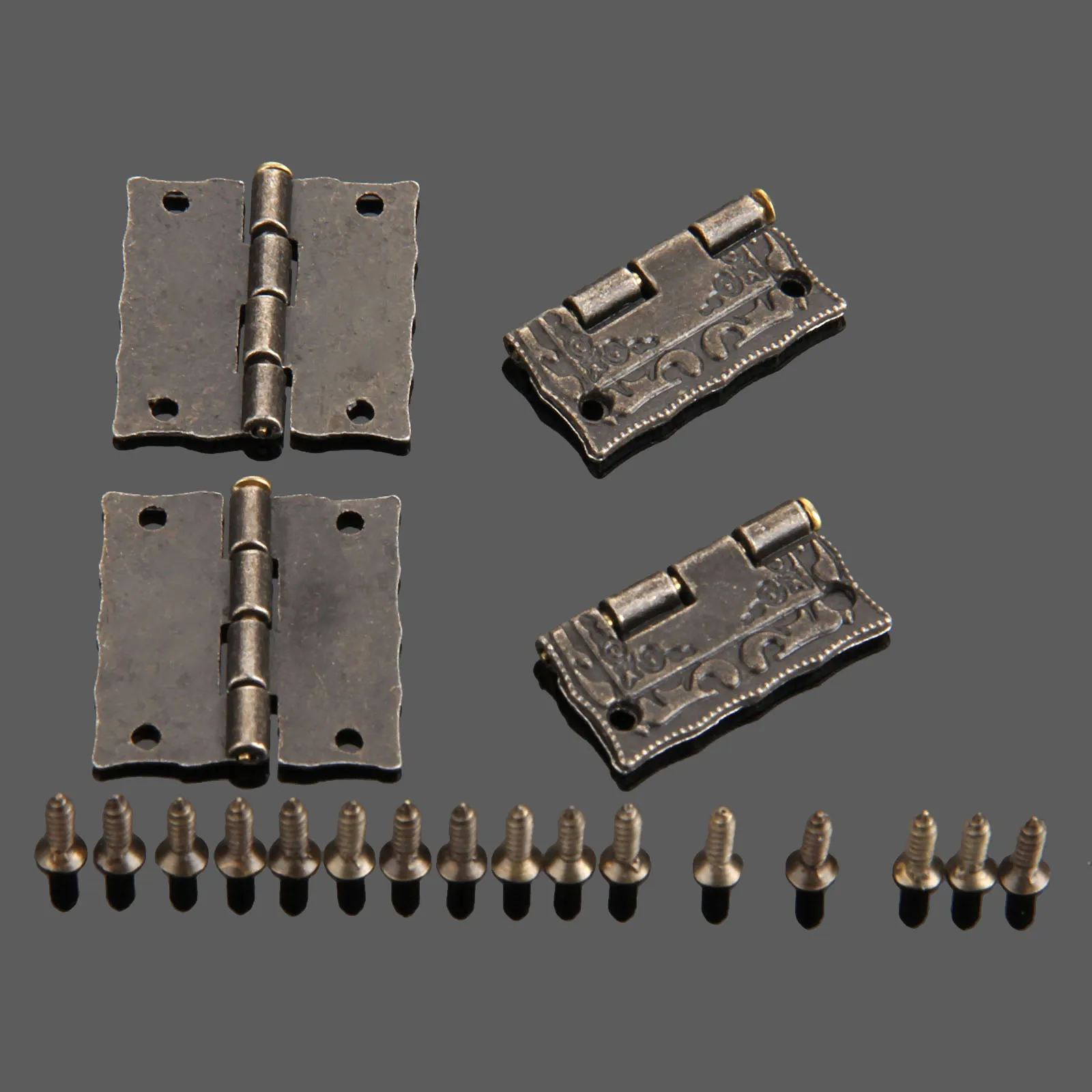 Vintage Jewelry Boxes Small Hinge Antique Bronze Cabinet Hinges furniture hinge cabinet hinges bronze butterfly hinges cabinet door hinges Furniture Accessories Furniture Fittings With Screws 4Pcs