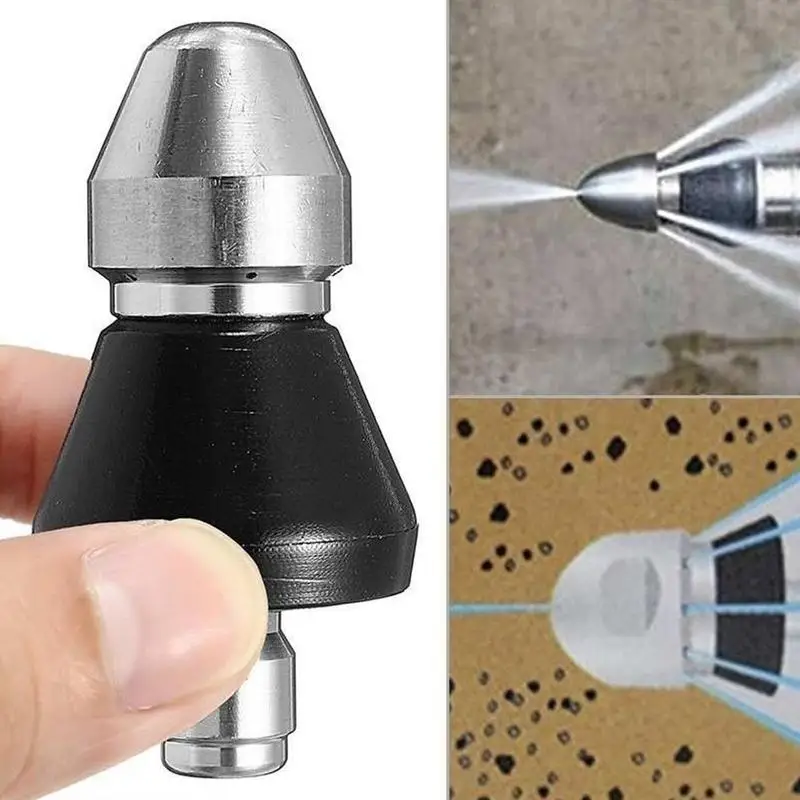 

High Pressure Pipe Dredging Cleaning Nozzle Washer Sewer 6 Jet Nozzle Washing Machine Drain Cleaning Home Accesories