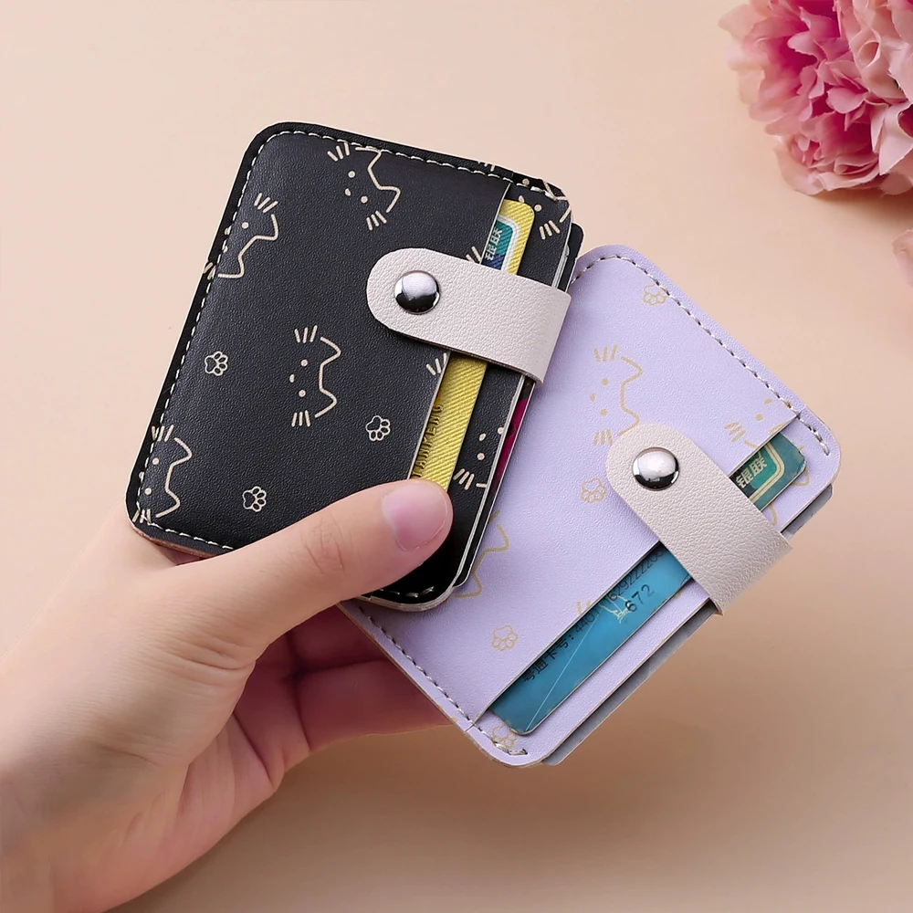 Charming Cartoon Card Holder for Women - Large Capacity, Portable & Multifunctional