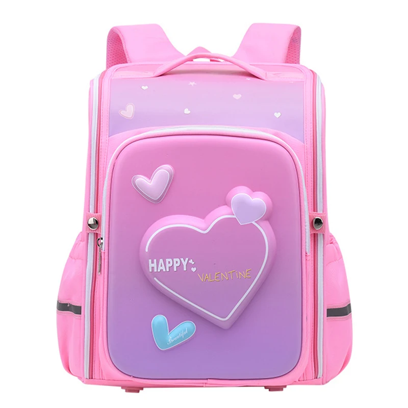 New 3D Cute Orthopedic School Bags For Girls Boys Cartoon Dinosaur Backpacks Kids High Capacity Waterproof 1-6 Grade School bag 1