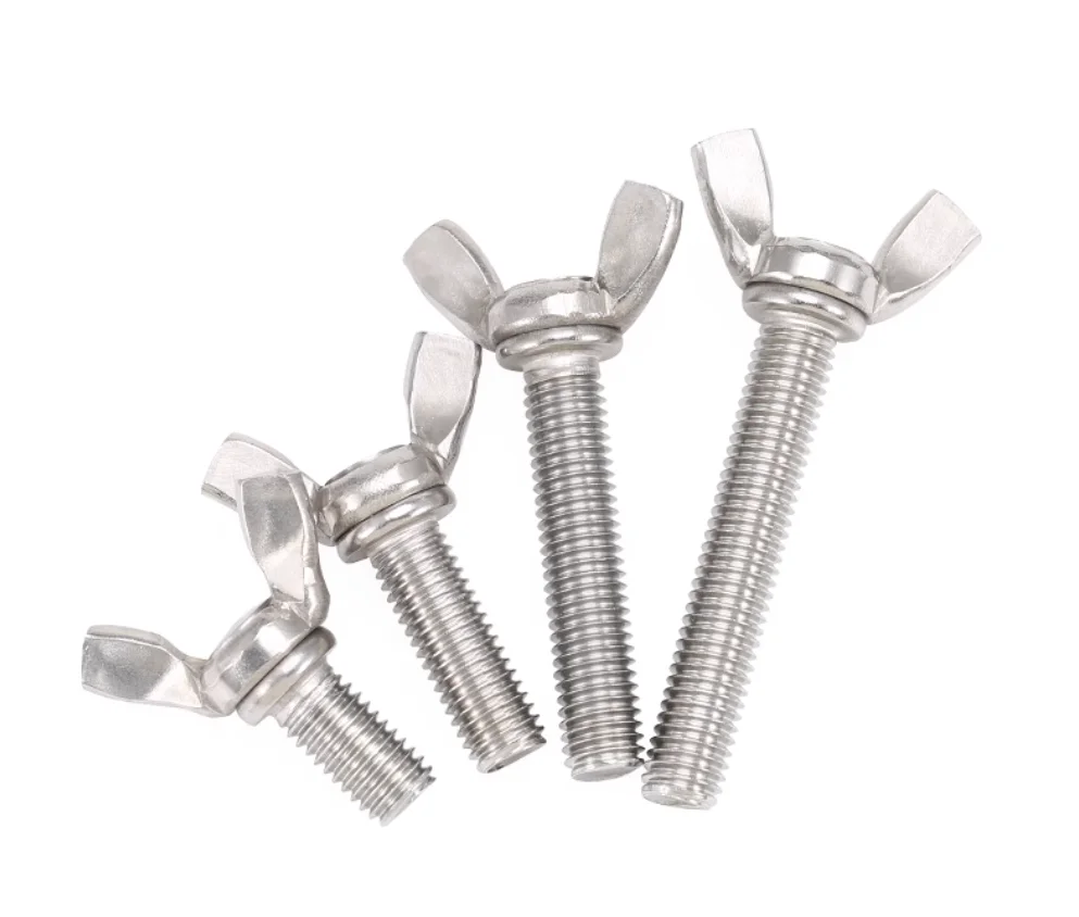 Description Picture 3 of itemM3 M4 M5 M6 M8 M10 M12 304 Stainless Steel Butterfly Bolt Hand Tighten Screws