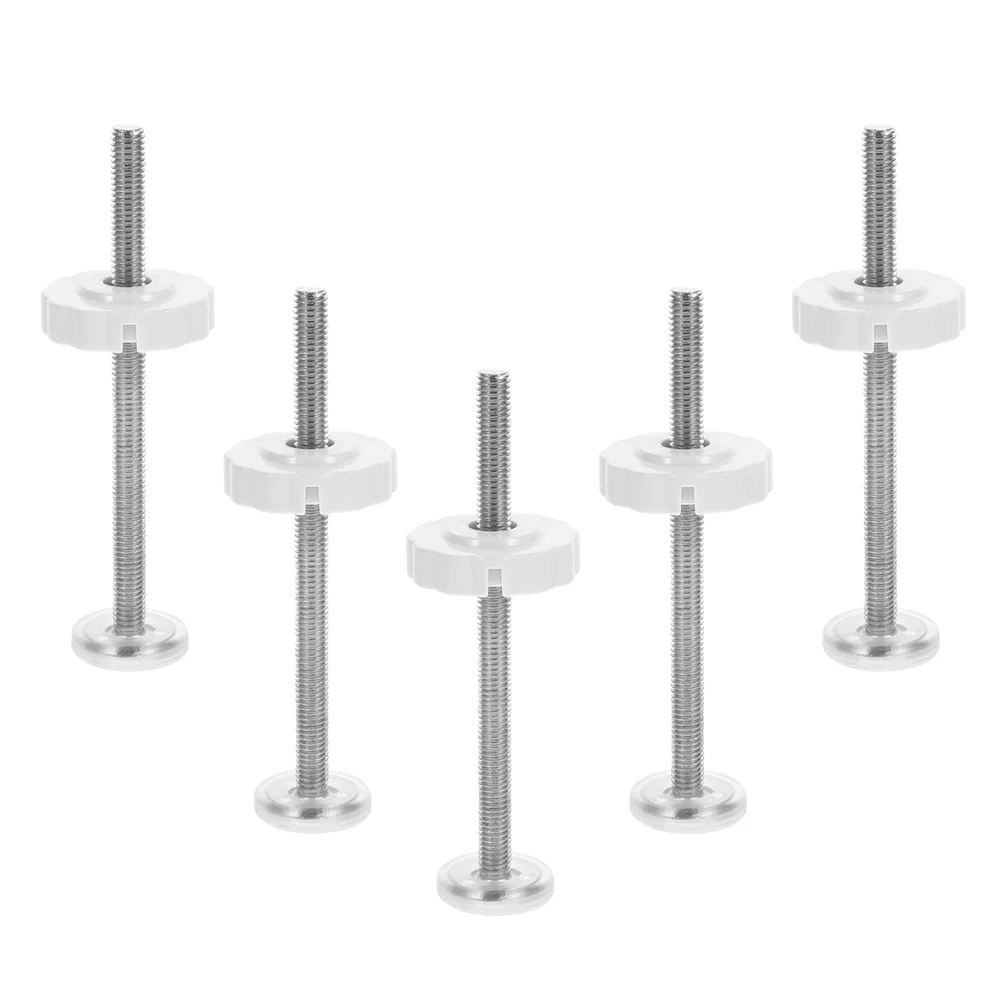 5 Pcs Rods Baby Gate Mounting Parts Threaded Extension Screws Doorway Safety Pressure Mount Pet Gate Hardware Wall