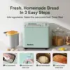 Bread Maker, [20-IN-1 & 2LB] Smallest Bread Machine Metal Material & Nonstick Ceramic Pan & Low Noise Bread Maker Machin 4