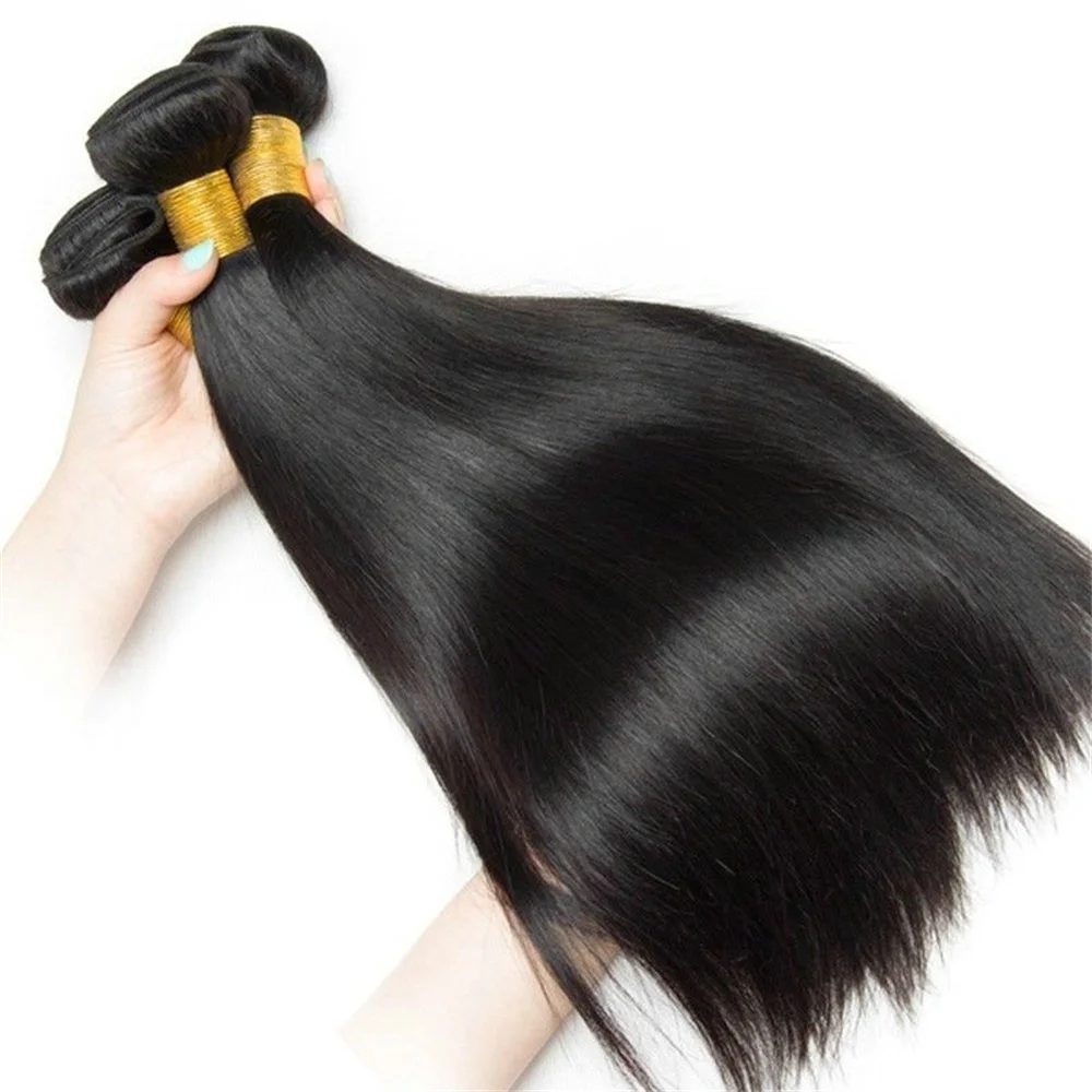 Brazilian Straight Hair Bundles 1/3/4 Pcs 100% Unprocessed Human Hair Straight Bundles Human Extensions For Black Women