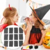 16 Pcs Makeup Sponge 4x6x1cm Black Stipple Scar Wound Effect Sponges for Halloween Cosplay Face Body Supplies 3