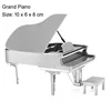 Mini 3D Metal Puzzle Musical Instrument Set Drum Bass Piano Electric Guitar Model DIY Handmade Toys For Kid Adult Jigsaw Puzzles 4