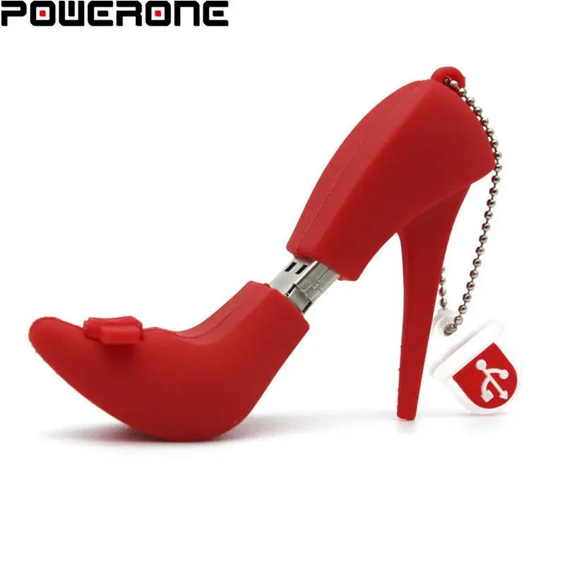 USB Flash Drives 128GB 64GB 32GB 16GB High-heeled Shoes Handbag USB 2.0 Memory Stick Creative Gift for Lady