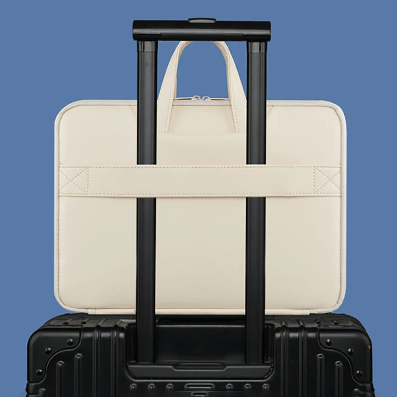 Bolsa para Laptop 13 14 15 156 Polegadas para hp Dell Lenovo Notebook à Prova Dágua Bolsas de Transporte Macbook Pro Air 13.3 Maleta Bolsa de Mão - Imagem 4