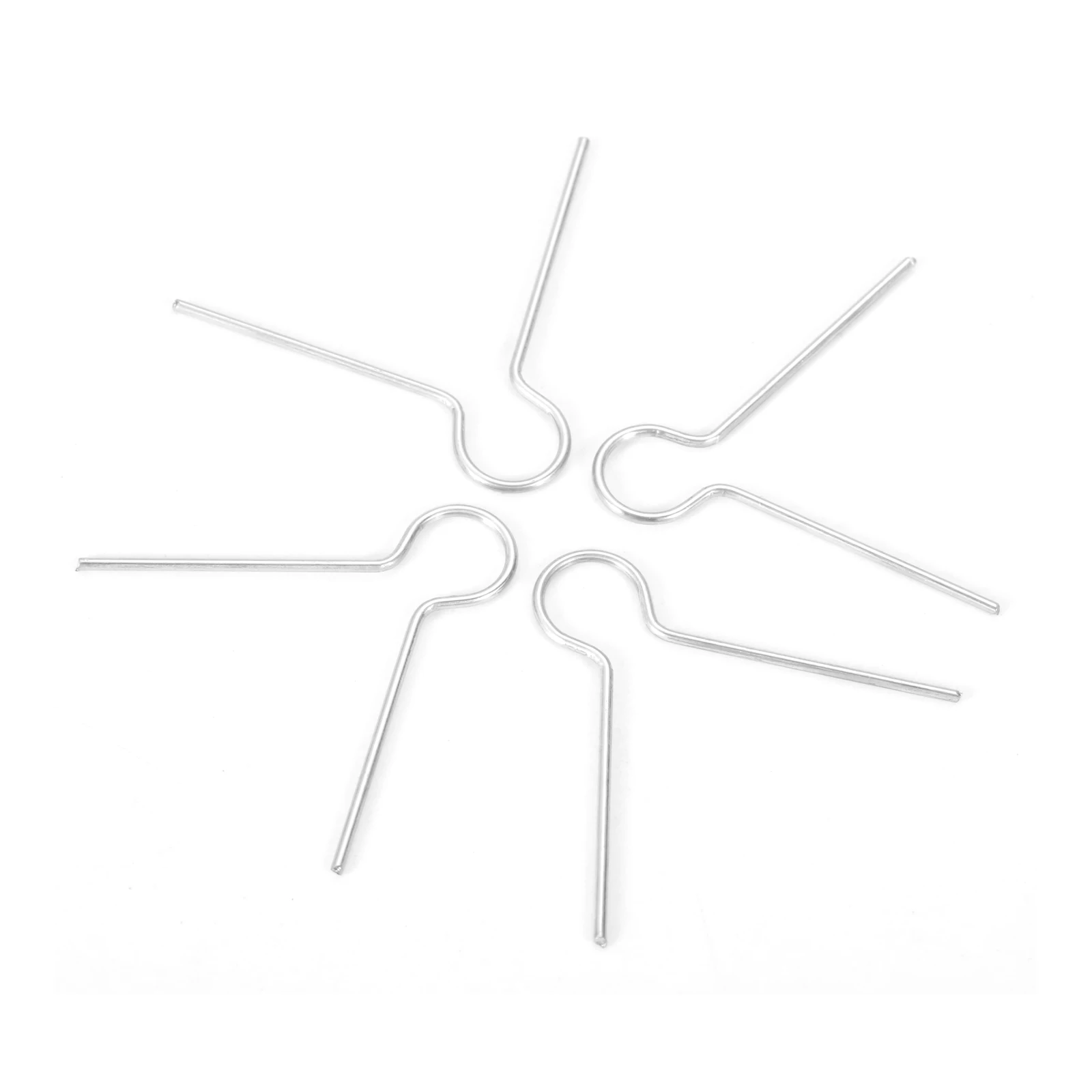 Round Christmas Metal Hook Spring Wire Hanger Cap 1/2" Round Silver Xmas Porcelain Ceramic Glass Christmas Ornament Eggs 50pcs christmas decorations
