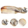 Comb Horn Hair Beard Healthy Engraving Natural Curly Combs Pocket Scraping Women Fine Wide Ox Static Smoothing Bone Scalp Anti 1