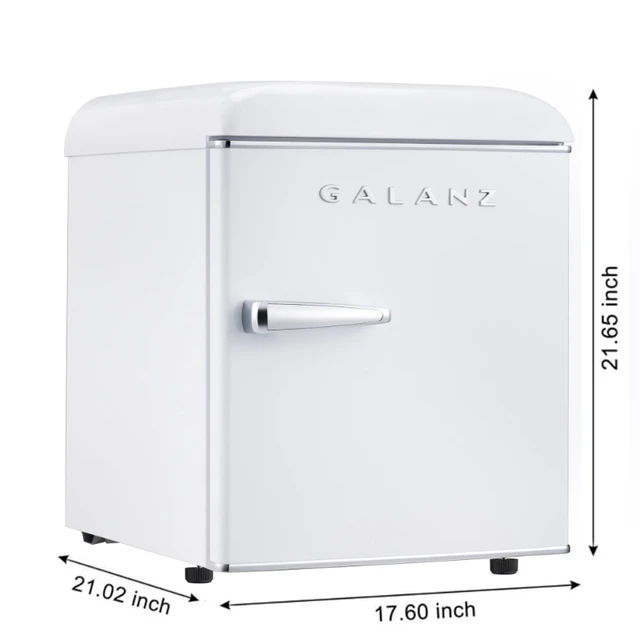 Galanz 1.7 Cu ft Compact Refrigerator, Black