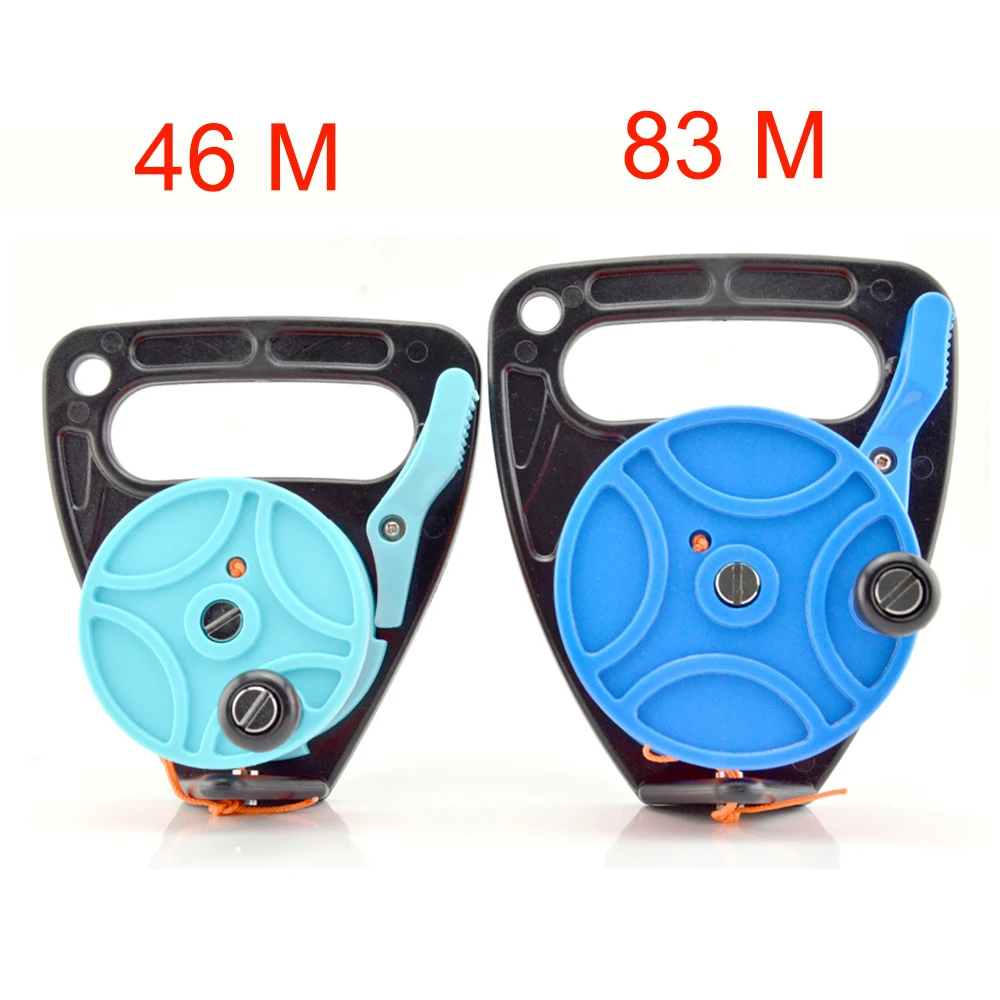 150 272FT Scuba Diving Reel Spool Finger Line Retractable Reels With handle Stopper for Snorkeling Underwater Water Sports Gear db 3d printer part pla filament upgraded high speed printing 1 75mm 1kg 3d printing material with spool for fdm 3d printer