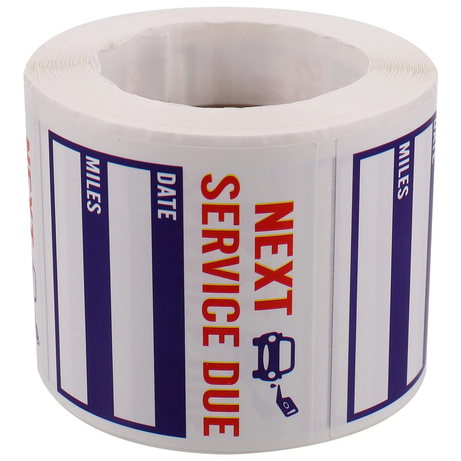 

1 Roll of Car Next Service Due Reminder Sticker Oil Change Sticker Removable Oil Changing Label