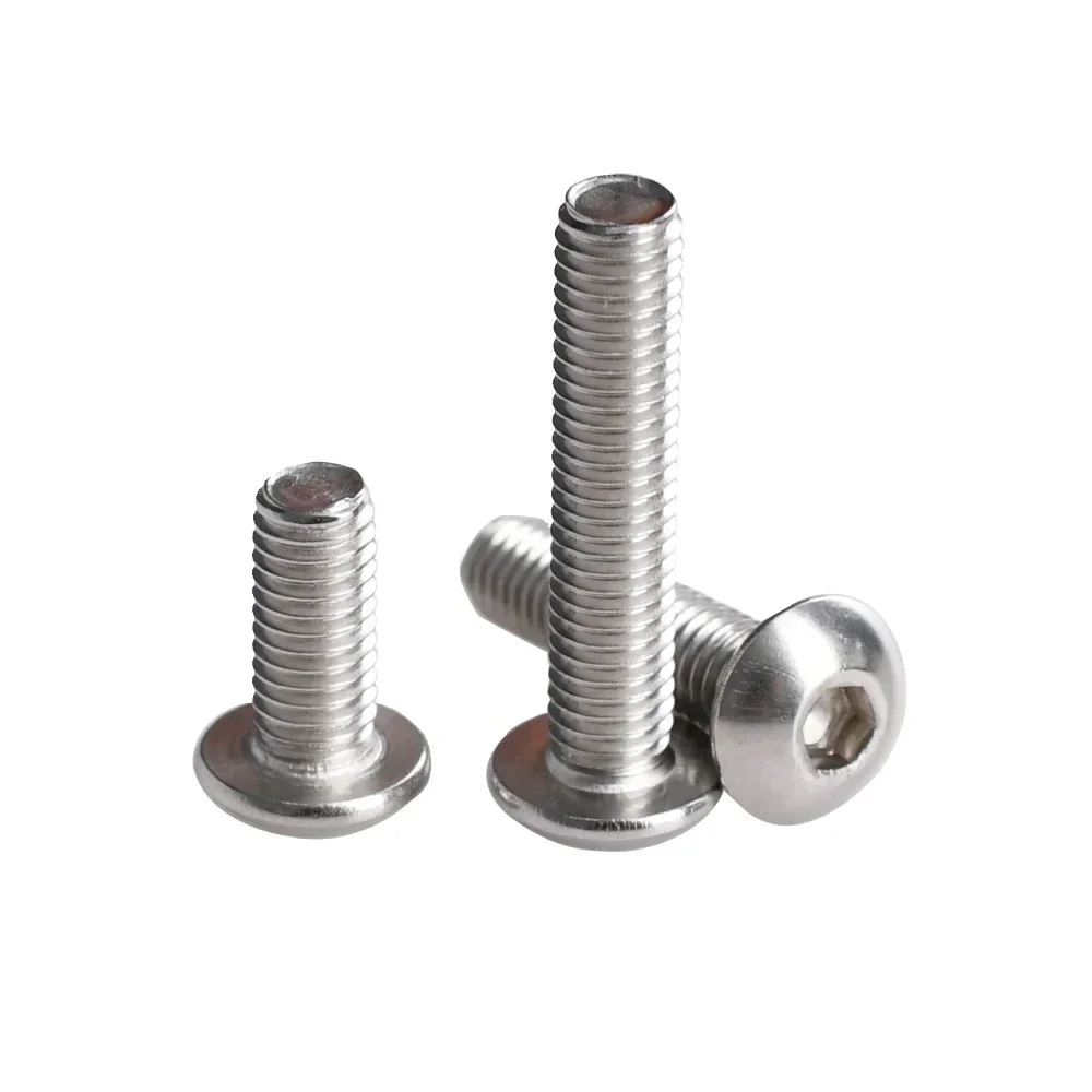 Hex Socket Screw ISO7380 Stainless Steel Allen Bolt Flat Washer Hexagonal Nut Kit Metal Machine Screws Spacer Set
