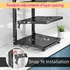 Rack Kitchen Pot Rack Storage Special Pot Rack Multi-layer Adjustable Cabinet Pantry Table Rack Stainless SteelSewer Storage 5