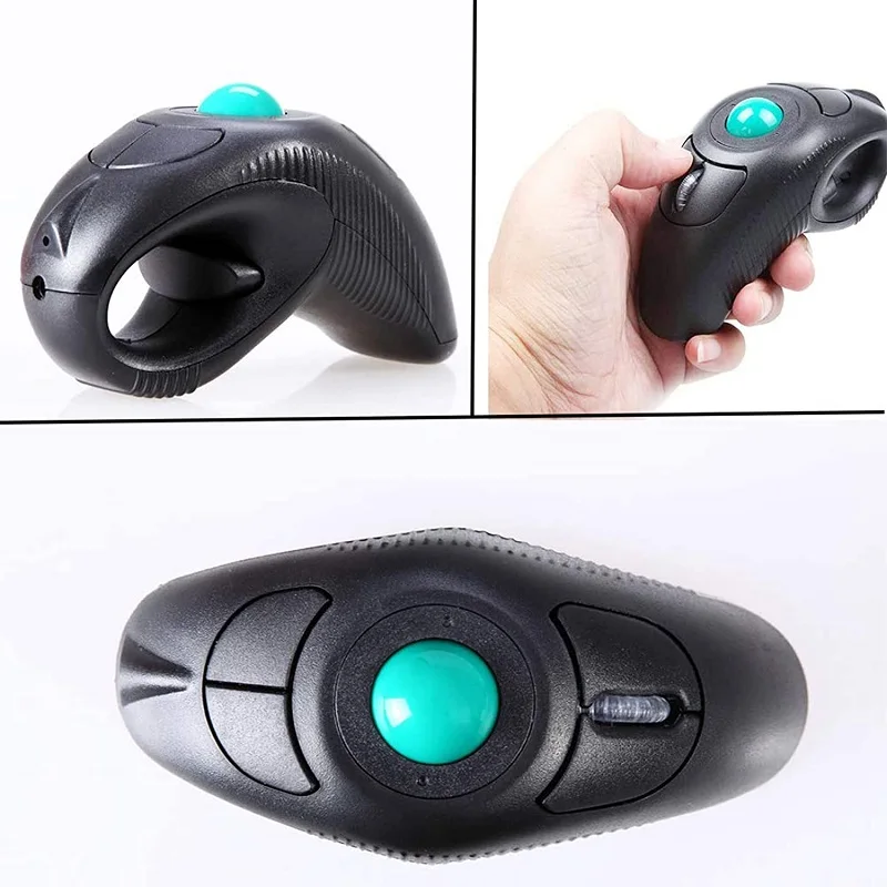 Portable Ergonomic Wired Trackball Mouse