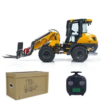 US Stock 1/14 LESU AT1050 RC Hydraulic Loader Metal Telescopic Arm Fork Loader ST8 Painted Assembled Car Toy Model Gifts 1