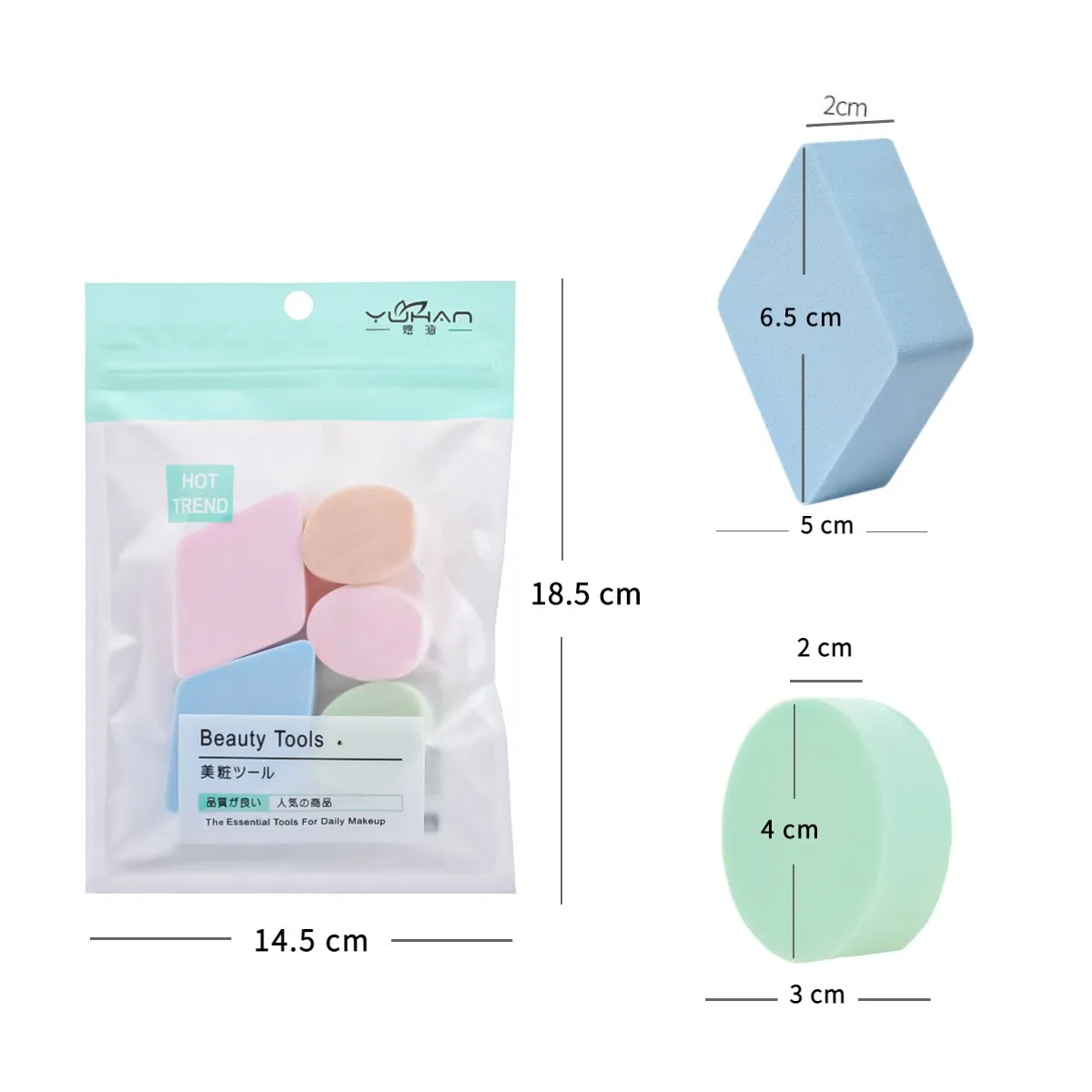 Diamond Sponge Puff Base Foundation Sponge Powder Beauty Women Makeup Beauty Tool Cosmetic Puff 6