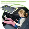 Kids Airplane Tray Foldable Airplane Tray Cover Travel Tray For Kids Car Seat Lightweight Toys Paintbrushes Cups For Most 1