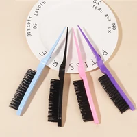 1pcs Hair Teasing Brush, Salon Back Combing Brush Rat Tail Teasing Hair Brush Nylon for Back Combing Styling Tool 1