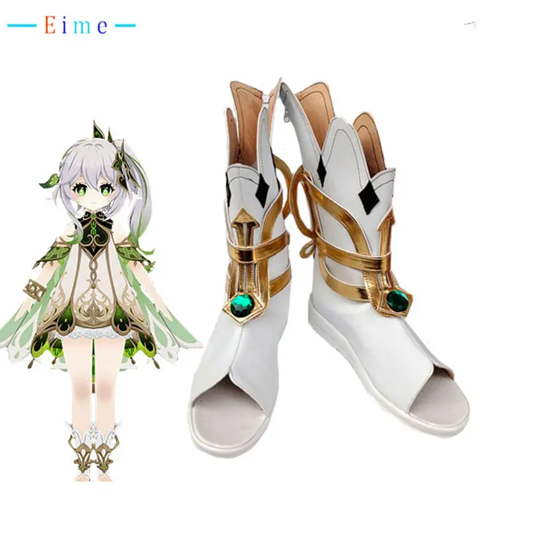 

Nahida Cosplay Shoes Game Genshin Impact Cosplay Props Halloween Carnival Boots PU Shoes Custom Made