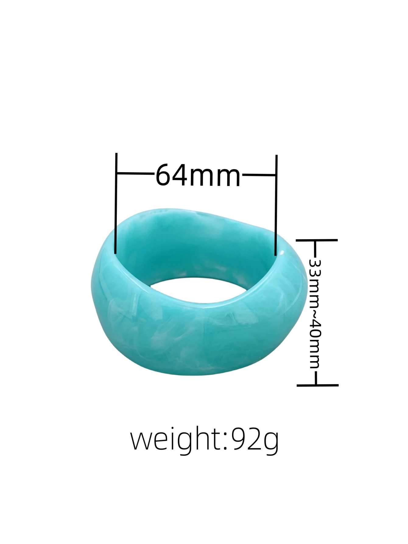 Bracciale Rigido Largo In Resina Acrilica Color Trasparente Marrone – Gioiello Effetto Pietra, Geometrico E Statement Per Donna