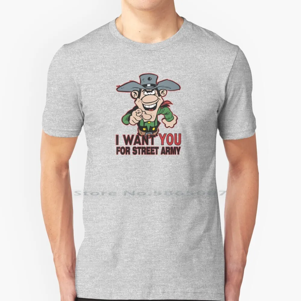 J.Dalton I Want You T Shirt 100% Cotone Dalton Brothers Lucky Luke Comics I Want You For Street Army Big Size 6Xl Tee Gift