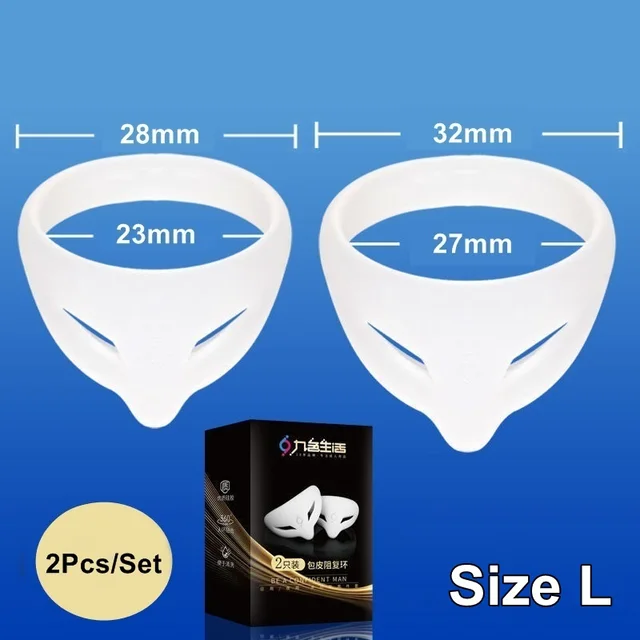 2pcs-silicone-foreskin-corrector-ring-penis-locker-ring-male-cock-ring