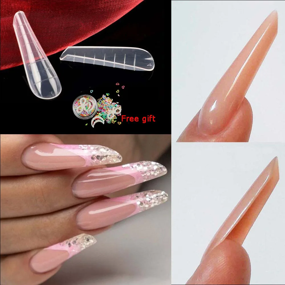 Upper Forms For Nails Extension Quick Building Gel Mold French False Tips  Dual Forms Acrylic Decoration Diy Art Mold Form - Nail Form - AliExpress