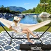 Double Hammock with 9ft Space-Saving Steel Stand includes Portable Carrying Case, 450 Pounds Capacity 3