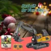RC Excavator 1/20 2.4GHz 11CH RC Construction Truck Engineering Vehicles Educational Toys for Kids with Light Music 1