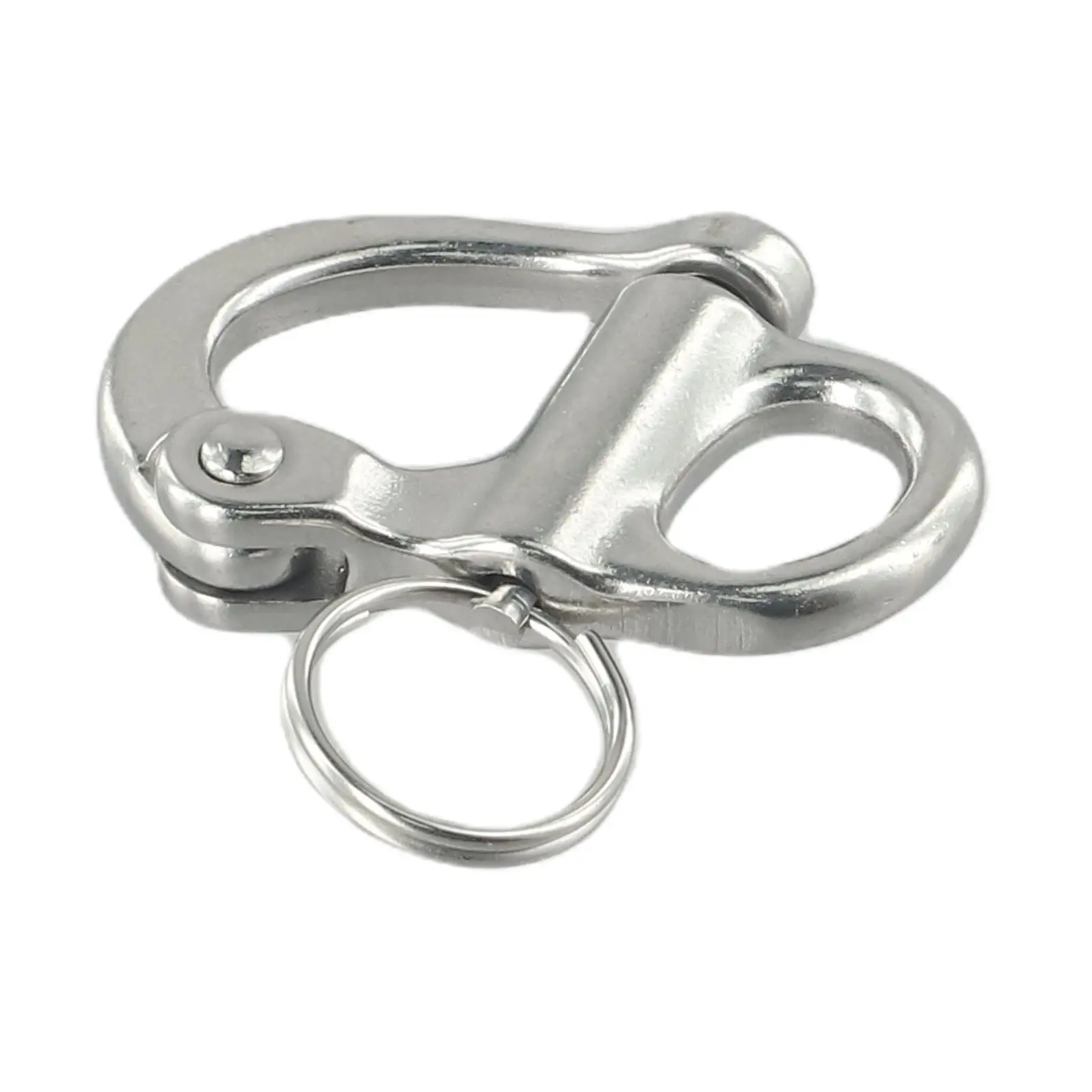 

Parts Shackle Eye Fittings Hook Marine Replacement Silver Snap Stainless Steel Swivel 52mm Accessories Brand New